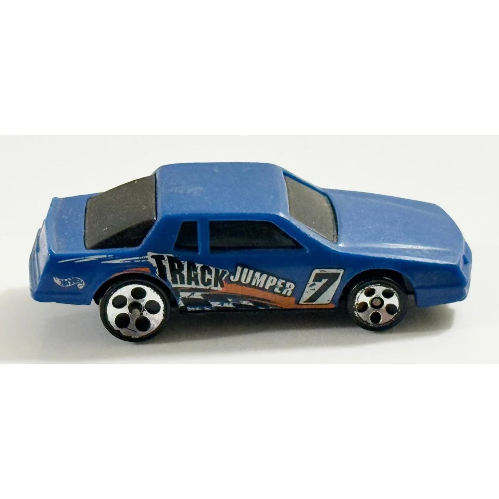 Hot Wheels Track Jumper Toy Car Kids 1:64 Blue 1983 Vintage Mattel #7 Decals